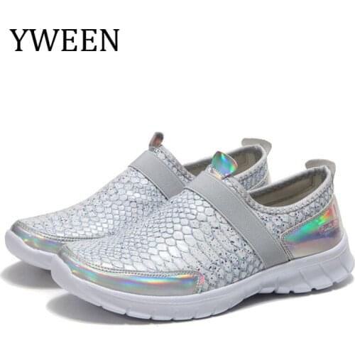 YWEEN Spring Women Flats Leather Loafers Ballet Flats White Sneakers Shoes Woman Slip On Black Leather Shoes For Women Plus Size