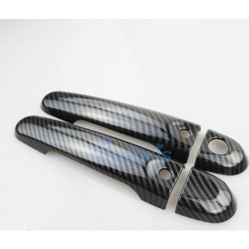 Carbon Fiber Color Door Handle Cover For Nissan Juke F15 Infiniti Esq 2010 2011 2012 2013 2014-2017 2018 2019 Car Accessories