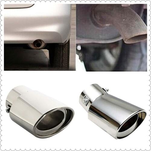 Universal Car Accessories Muffler Tip Round Stainless for Toyota VIOS LAND CRUISER Tundra FJ Cruiser RAV4 CROWN Avalon