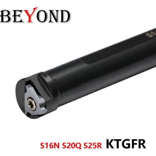 BEYOND External Grooving Tool Holder KTGFR S16N-KTGFR16 S20Q-KTGFR16 S25R-KTGFR16 Carbide Metal Turning Lathe Cutter Boring Bar