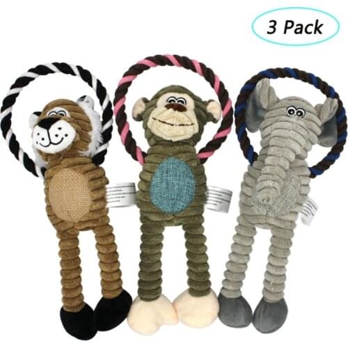 1/3PCS Pet Plush Dog Toys Cute Pet Dog Chew Toys Interactive Squeak Puppy Dog Toy Dogs Chew Squeak Duck Toys Interactive Squeak