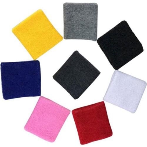 1pcs Wristbands Men Women Sport Sweatband Hand Band Sweat Wrist Support Brace Wraps Guards For Gym Volleyball Basketball Solid1