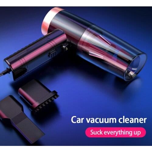 1Pc Portable Handheld Vacuum Cleaner Wet Dry Mini Vacuum Cleaner Home/Car Car Vacuum Cleaner With LED Light Car Electronics