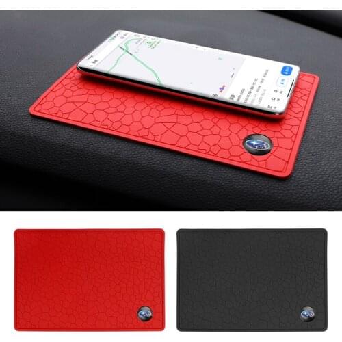 1Pcs Car Styling Anti-Slip Mat Accessories Silicone For Subaru WRX WAC STI XV ASC Legacy Ascent Forester Impreza Outback Lion