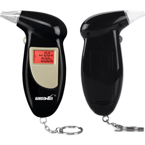 2019 greenwon Cheapest Breathalyzer PFT-68S Digital alcohol tester with keychain High Quality Best Selling Drive Safety