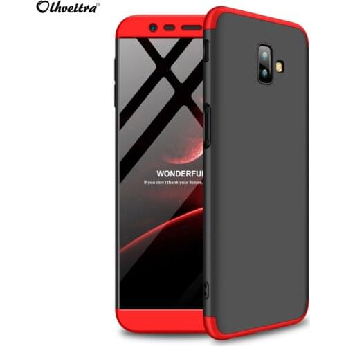 360 Degree Cover For Samsung J6 Plus Case 3 In 1 Hard PC Protective Case For Samsung Galaxy J6 Plus J4 Plus 2018 Accessories