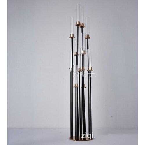 6pcs) 12 heads)wedding candelabra for floor decoration, candelabra for events wedding stage backgroup decor qq504