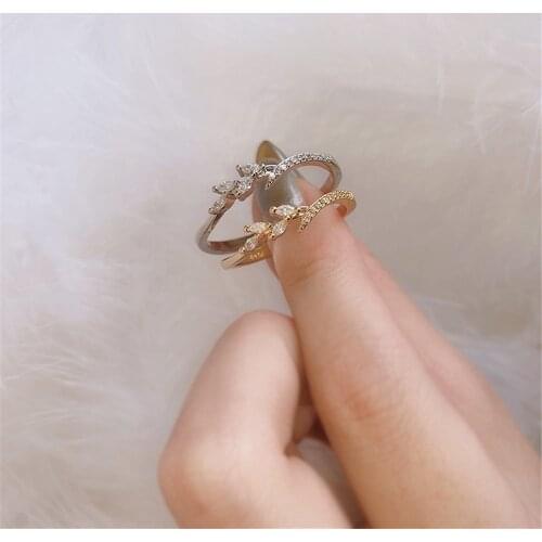 AUOYS Rings With Crystals