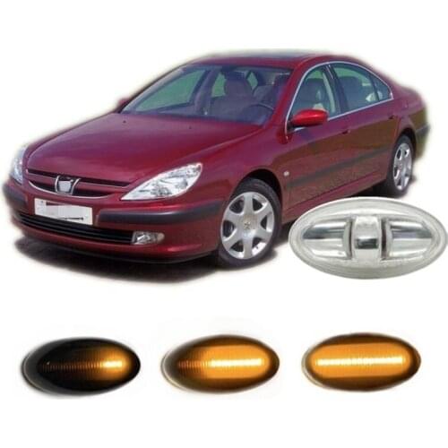 Fit for Peugeot 607 9D 9U 2000 - 2018 2005 2006 2007 2008 Dynamic LED Indicator Side Marker Signal Light Accessories