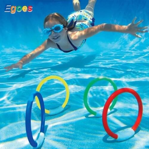 Egoes Underwater Swimming and Diving Swimming Pool Toy Play Rings 32030 and Fish-Ring 32031