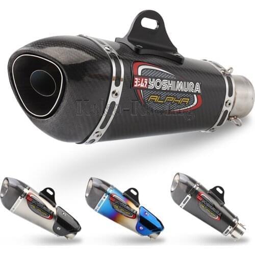 ID: 51MM Universal Motorcycle Exhaust Pipe Yoshimura exhaust muffler escape moto Scooter For MT07 MZ900 GSXR750 CBR500 CBR1000