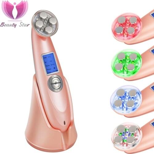 EMS Mesotherapy Electroporation RF Radio Frequency Photon Therapy Facial Beauty Machine RF Skin Lifting Face Care Massager