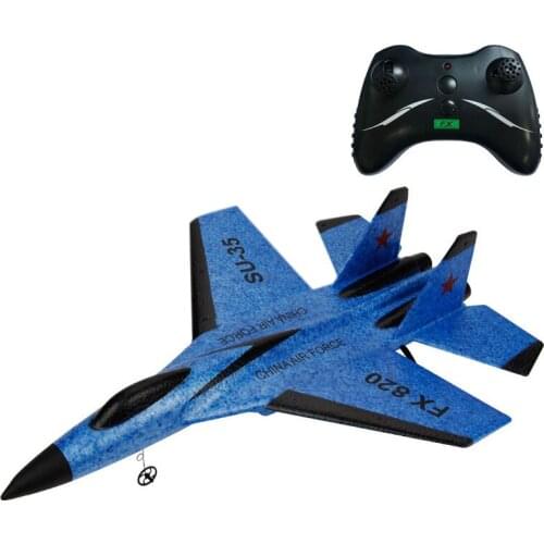 Rc Plane Toy Epp Craft Foam Electric Outdoor Rtf Radio Remote Control Su-35 Tail Pusher Quadcopter Glider Airplane Model for Boy