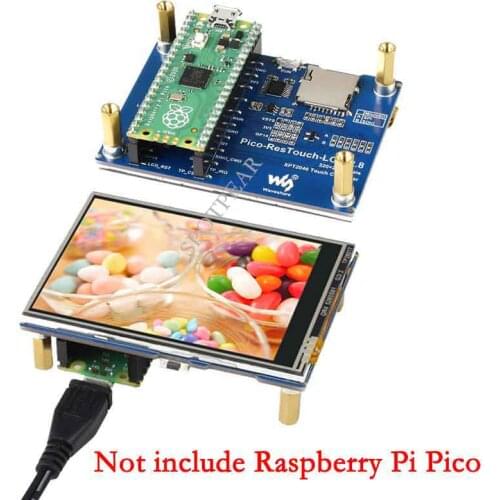 2.8inch LCD Display Module for Raspberry Pi Pico 2.8 inch Touch Screen 262K Colors 320×240 spotpear