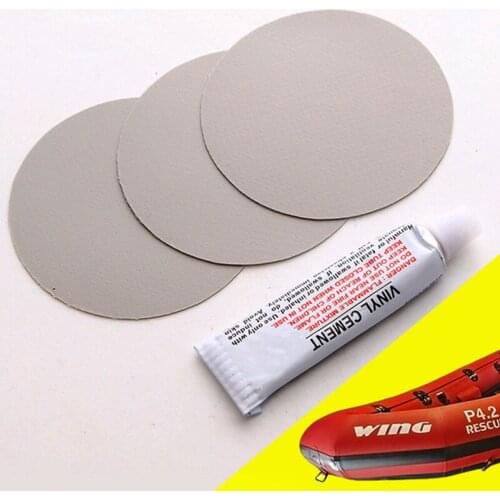 PVC Puncture Repair Patch Glue Kit Adhesive For Inflatable Toy Swimming Pools Float Air Bed Dinghies Circular Patches