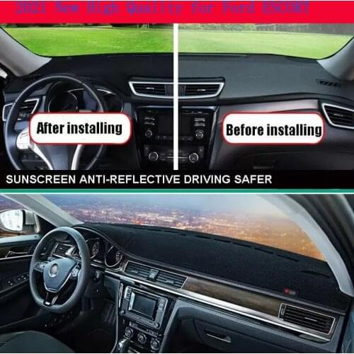 2021 New High Quality for Ford ESCORT Car Dashboard Cover Non Slip Dash Mat Sun Shade Carpet Pad Accessories