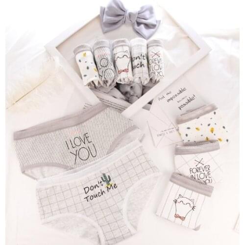 New Arrived 4Pcs/Lot Girl Panties Underwear Cotton Comfortable Cartoon Wholesale 3126-4