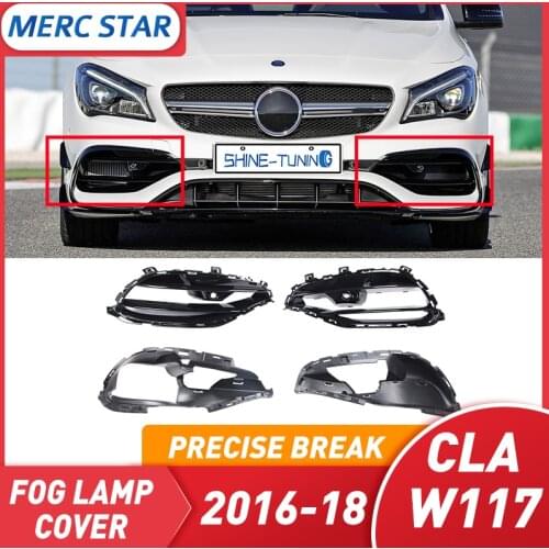 Rejilla de parachoques delantero para CLA W117 A W176, caja de luz antiniebla, salida de entrada, rejilla delantera