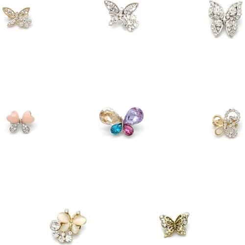 PD BROOCH 2021 New Butterfly Animal Zircon Small Pin Clothing Accessories Pins Brooch Crystal Animal Fashion Jewelry