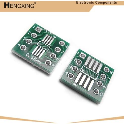 20piece TSSOP8 SSOP8 SOP8 to DIP8 PCB SOP-8 SOP Transfer Board DIP Pin Board Pitch Adapter In Stock