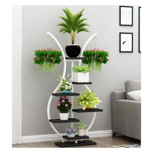 Shelf flowerpot shelf balcony shelf living room simple decorative vase flower shelf indoor balcony flowerpot hanging