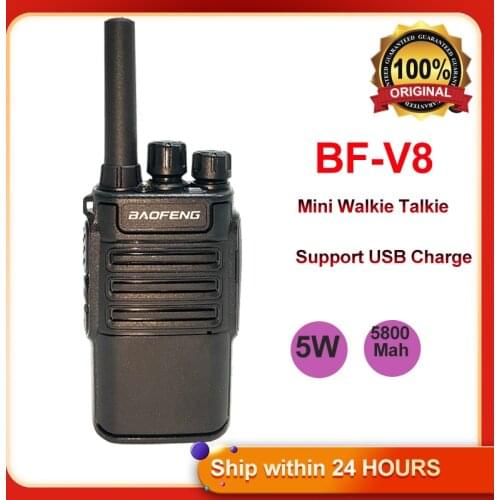 2021 Baofeng Mini BF-V8 Portable Ham Radio Handheld uhf Intercom BAOFENG BF V8 Walkie Talkie USB Fast Charging