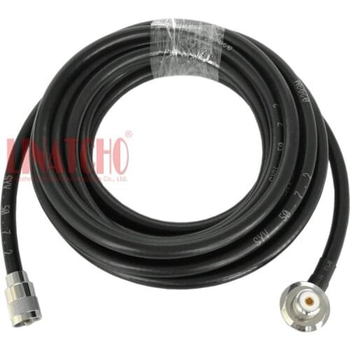 Right angle SO239 to PL259 UHF male 5 meters SYV-50-7 (RG213) dump container trucks car radio antenna connector &cable