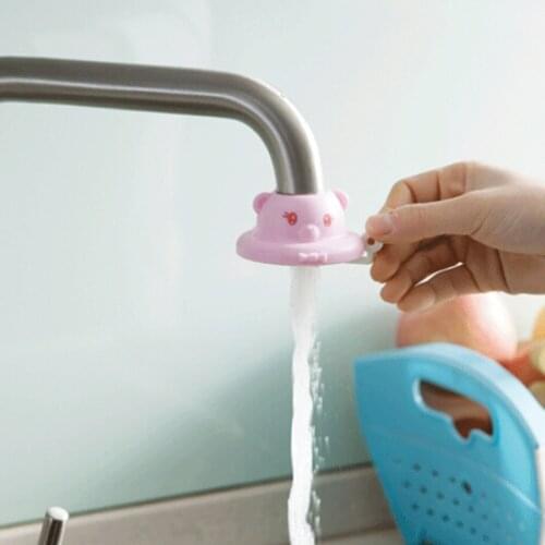 360 Degree Rotating Water Saver Tap Cartoon Creative Bathroom Accessories Home Kitchen Faucet Extender Sprayers Filter