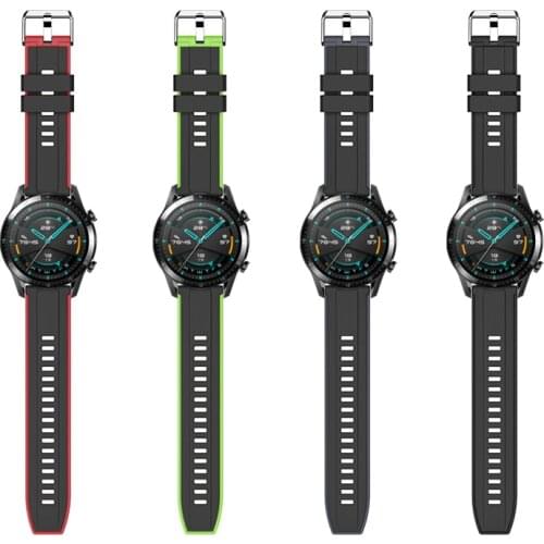 Silicone Wristband Strap for HUAWEI watch GT 2 46mm / GT Active 46mm HONOR Magic strap Bracelet GT2 Smartwatch Watchband 22mm