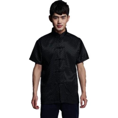 Shanghai Story kungfu Shirt chinese traditional clothing for men chinese kung fu uniforms kungfu tee hanfu 2 color