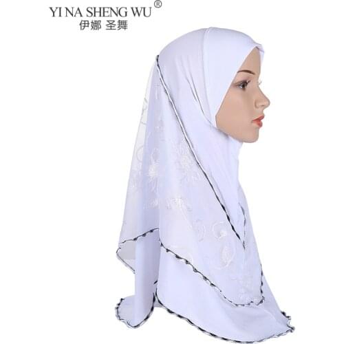 Muslim New Fashion Ready To Wear Hijabs Scarf Women Full Cover Lace Turban Hijabs Islamic Headwear Female Head Wraps Underscarf
