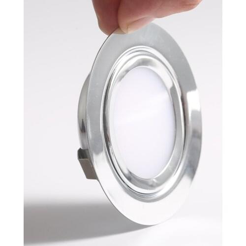 Stainless Steel 3W 5W 12V LED Ceiling Spot Light Slim 14mm 2inch Dining Kitchen Lighting for Cabinet Downlight Lamp