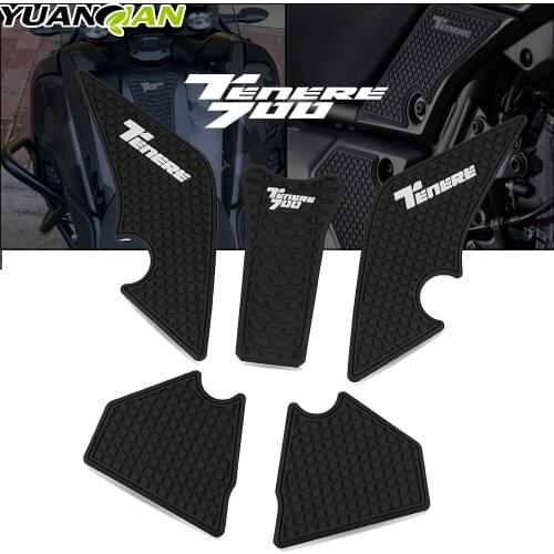 T7 Motorcycle Non-slip Side Fuel Tank Stickers Waterproof Pad Rubber Sticker For YAMAHA Tenere 700 Tenere700 Rally 2019-2021 20