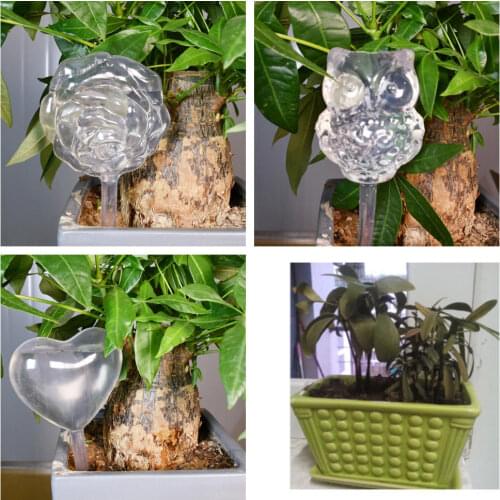 Plant Waterer Self Watering Stakes Different Shape Designs Clear Plant Water Drippers Irrigation Devices For Indoor And Outdoor