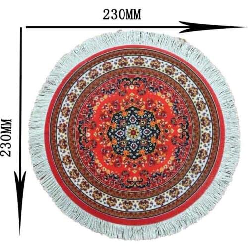 XGZ HOT New Round Mouse Pad with Real Tassel Persian Carpet Computer Notebook Rubber Russia Big Promotion