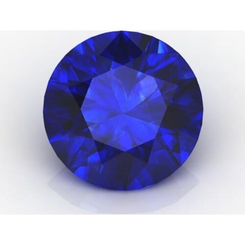 1ct Good Quality 1.0mm-2.0mm Round Blue Color Natura Stone Blue Sapphires