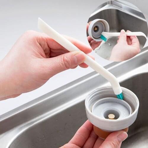 2Pcs/Lot Baby Milk Bottle Cleaning Narrow Brush Long Handle Portable Cups Cleaning Brushes Household Kitchen Tools