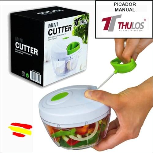 2021 Manual mincer mincer fruit garlic vegetables kitchen THULOS shredder ultra effecient rope, multi function, Original gift fast cooks effective