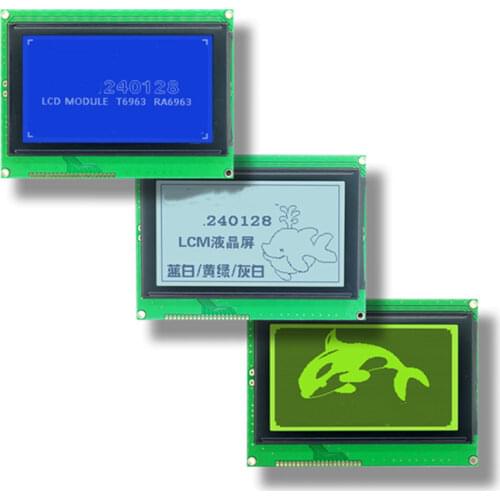 21PIN LCD240128E Graphic Screen Module RA6963 Controller 5V Blue Backlight
