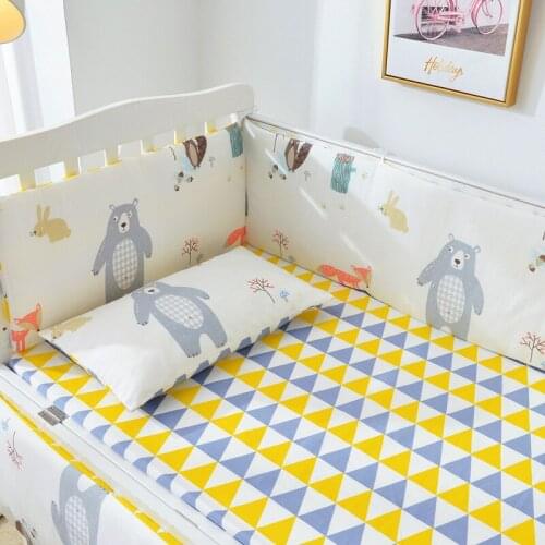 Baby Bedding Set Duvet Covers Pillow Cases Organic Cotton Toddler Bed Linen Teen Boys Girls Printed Children Kid Bed Sheet 3Pcs