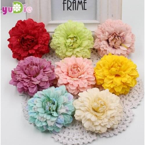 5pcs/lot silk daisy flower silk flower simulation DIY handmade cloth flowers small daisy flower chrysanthemum sunflower head