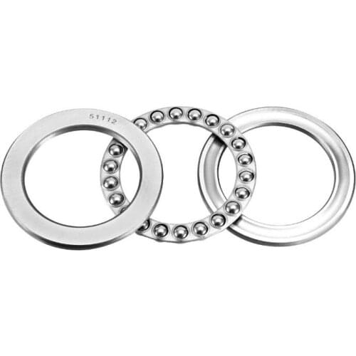 51112 Single Direction Thrust Ball Bearings 60mm x 85mm x 17mm Bearing Steel