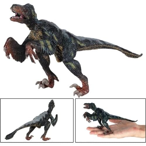 7’’ Simulation Dinosaur Figure Vivid Jurassic Animal Boutique Miniature Ornithomimus Toy Collection Glass Window Display