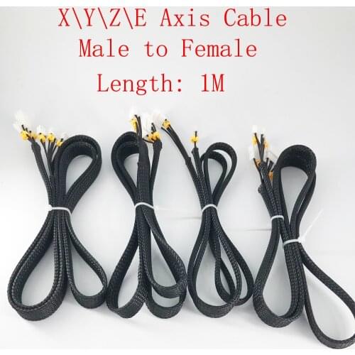 3D printer accessories motor and limit switch extension cable male to female For ender-3 CR-10 series cable length 1M