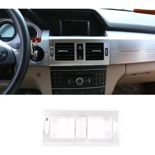 For Mercedes Benz GLK Class X204 2008-2012 Car Accessories ABS Interior Center Console Air Conditioning Vent Frame Trim