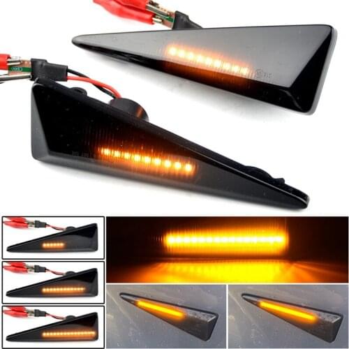 Car LED Dynamic Side Marker Signal Lamp Light Turn Lamp for Espace 4 MK4 Vel Satis Wind Avantime Megane 2 Scenic 2 Black