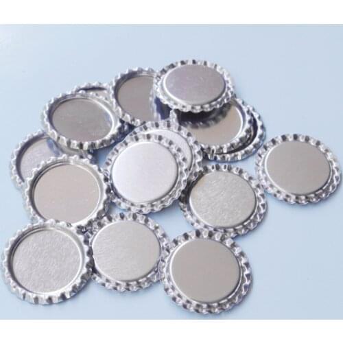 Free Shipping 700pcs 1" 25.4mm Sliver Bottlecaps Flattened Bottle Caps For DIY Crafts Hair Bows Jewelry Accessories Bottle lids