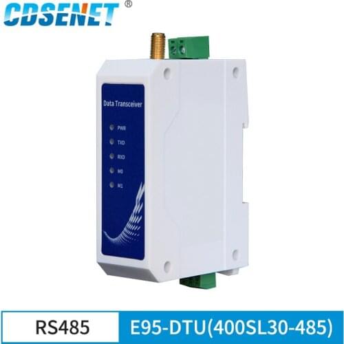 E95-DTU(400SL30-485) Wireless Data Transmission Station Din Rail LoRa Spread Spectrum 433MHz 30dBm SMA-K RS485 RF Interface