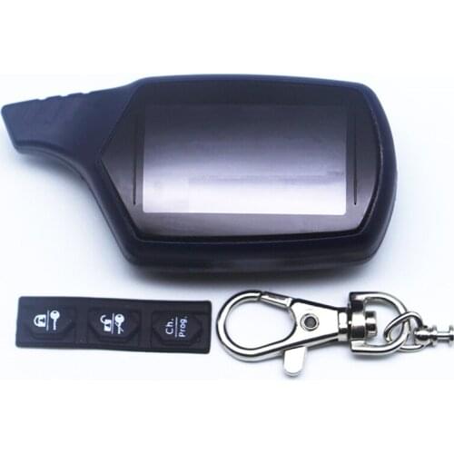 Russian Version B9 Case Keychain for Starline B9 B6 A91 A61 LCD Remote Two Way Car Alarm System