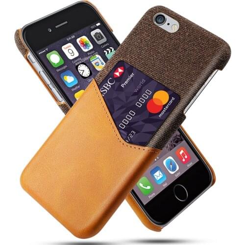 For iPhone se 2016 5s 5 Case Card Slots Business Wallet Cloth Cover For iPhone se 2016 5 S 5G iPhone5s 4.0" Coque Funda